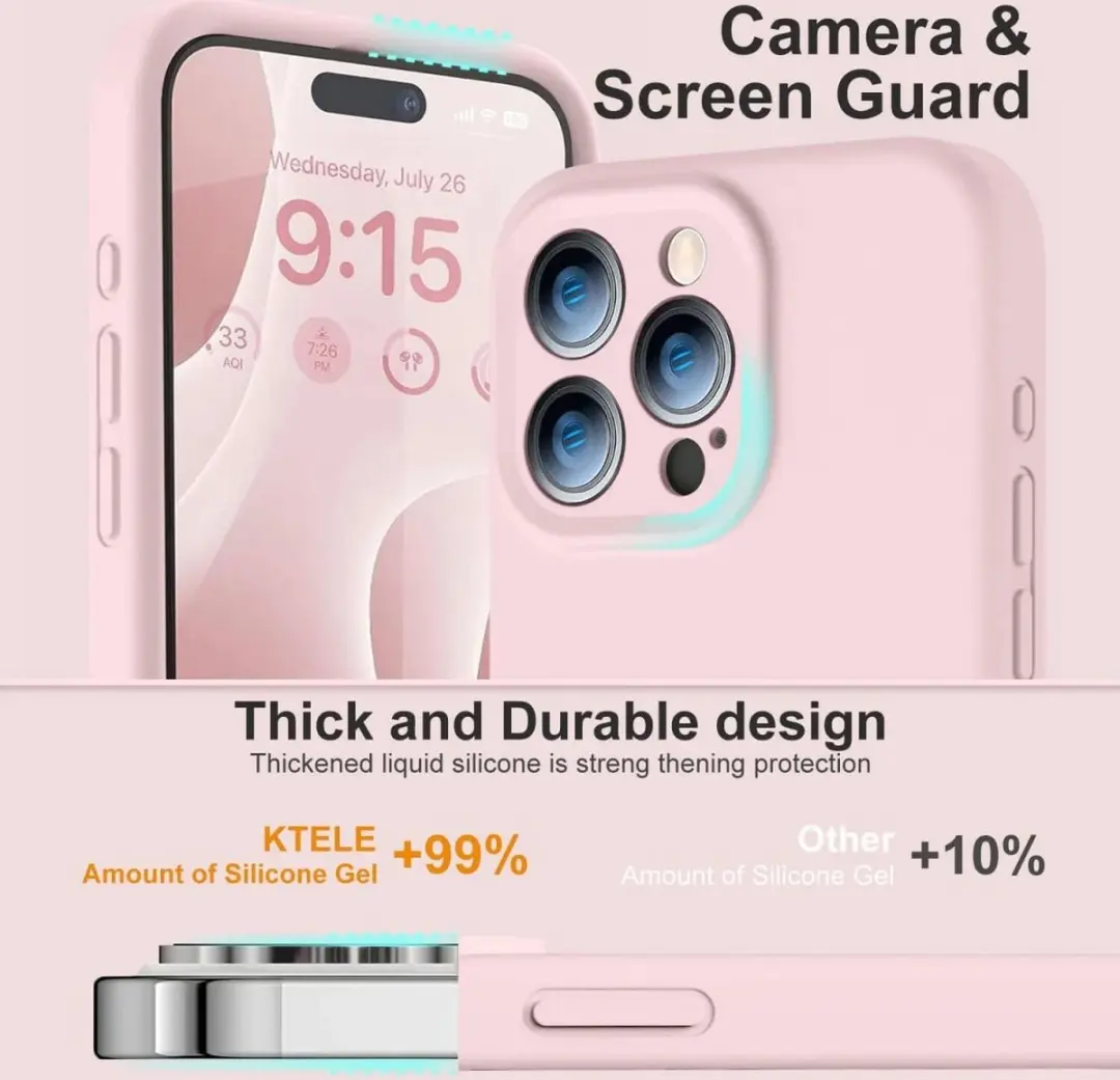 Selected by GSMpunt Hoesje iPhone 15 Pro Max Roze - Dun Siliconen