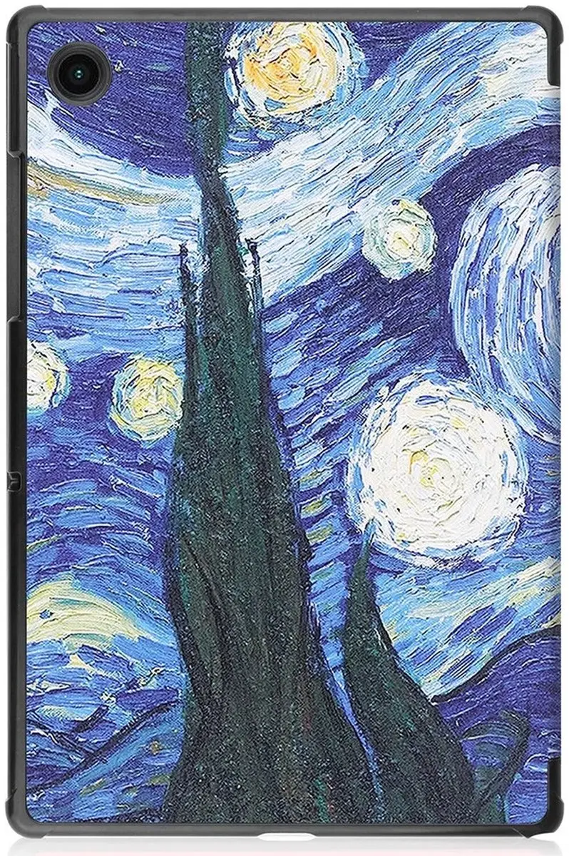 Samsung Galaxy Tab A8 2021 Tablethoes - Tri-fold Kunstleder - Sterrennacht