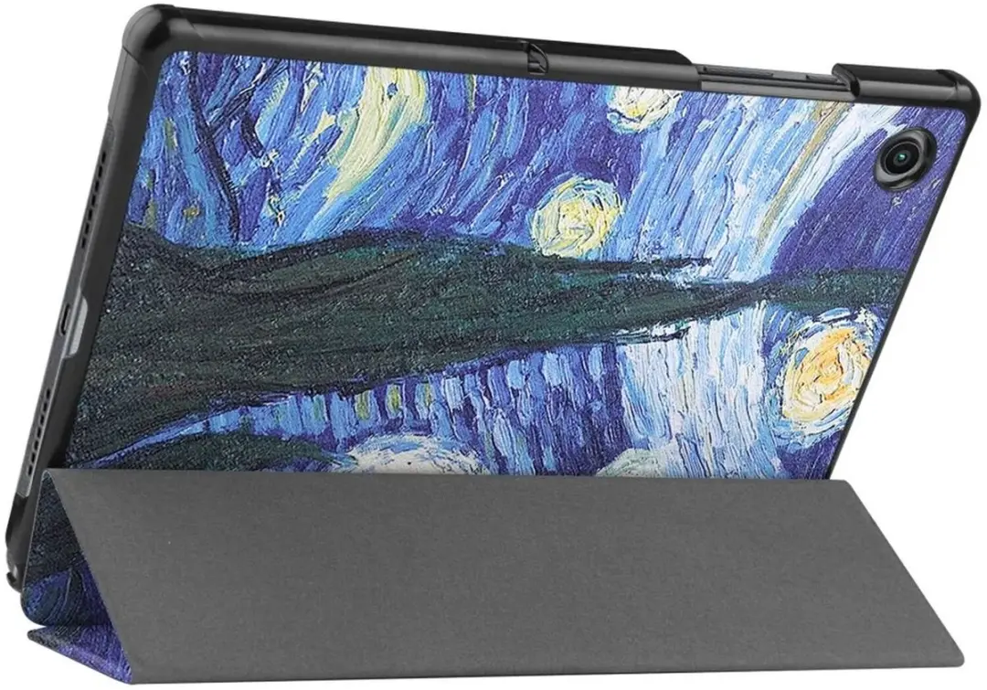 Samsung Galaxy Tab A8 2021 Tablethoes - Tri-fold Kunstleder - Sterrennacht