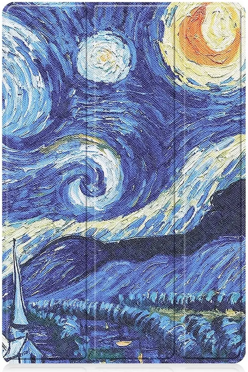 Samsung Galaxy Tab A8 2021 Tablethoes - Tri-fold Kunstleder - Sterrennacht