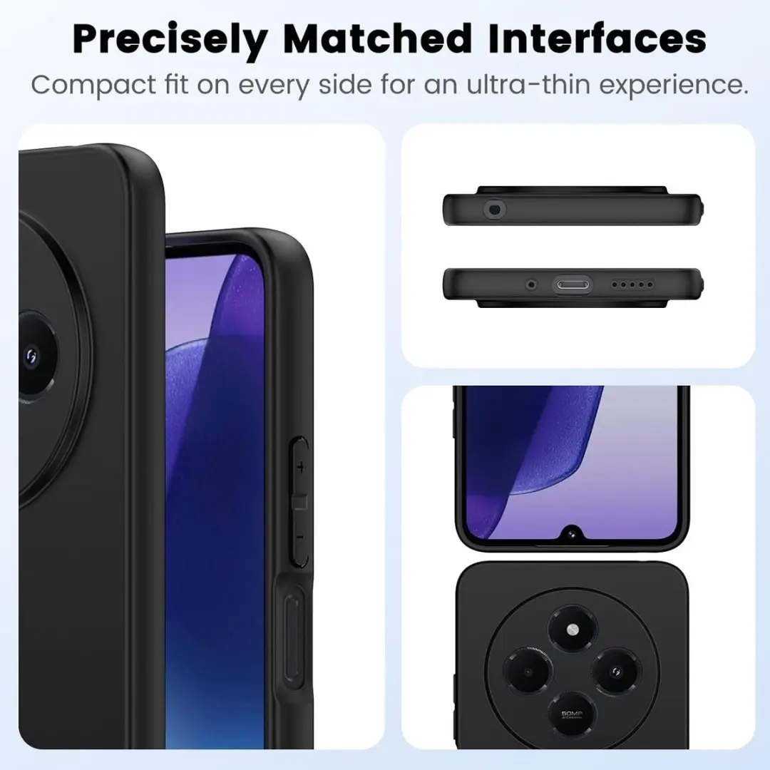 Selected Zwart Dun TPU Hoesje Xiaomi Redmi 14C - afbeelding 6 van 6