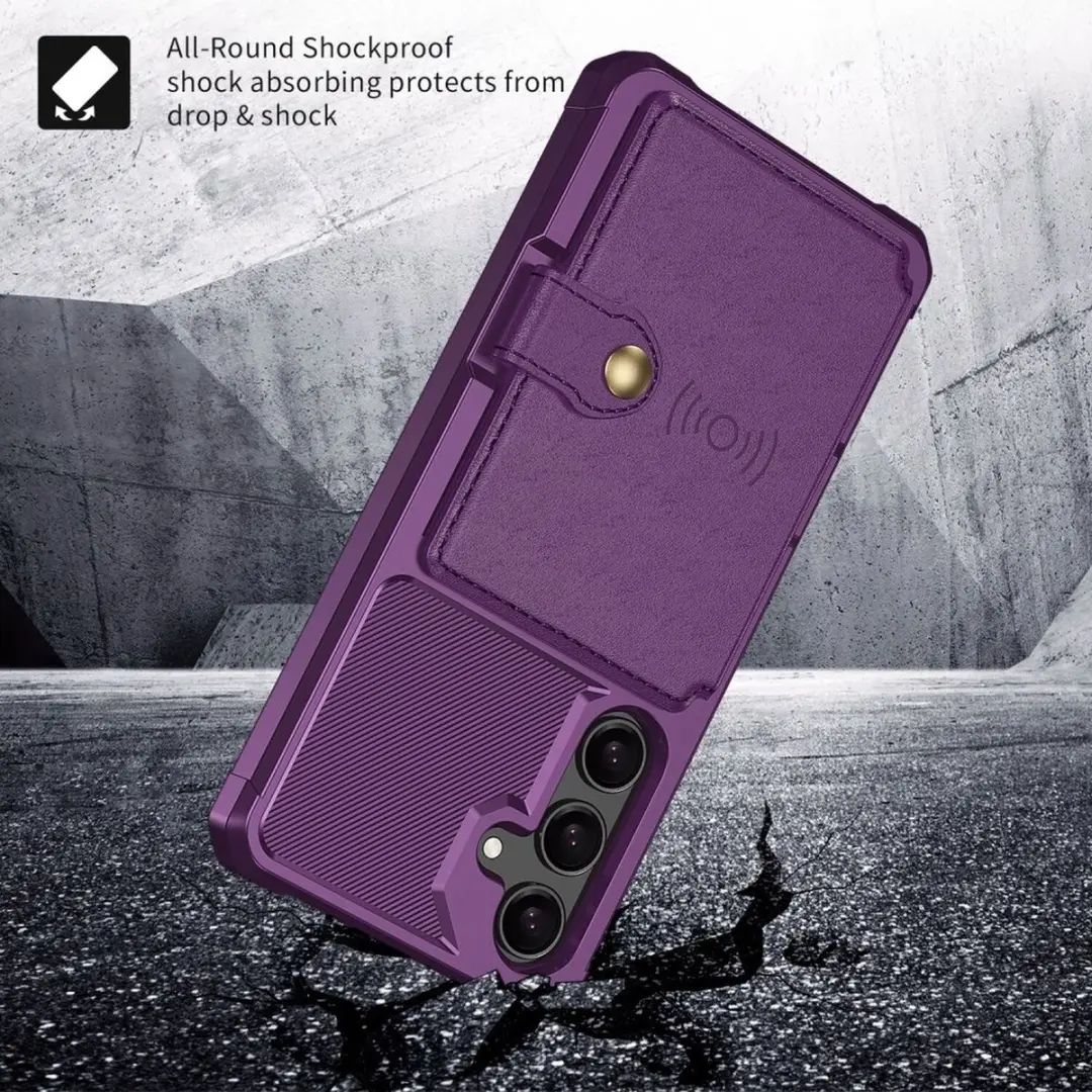Selected Portemonnee Hoesje Samsung Galaxy S26 Plus - 3 Pasjes - Paars