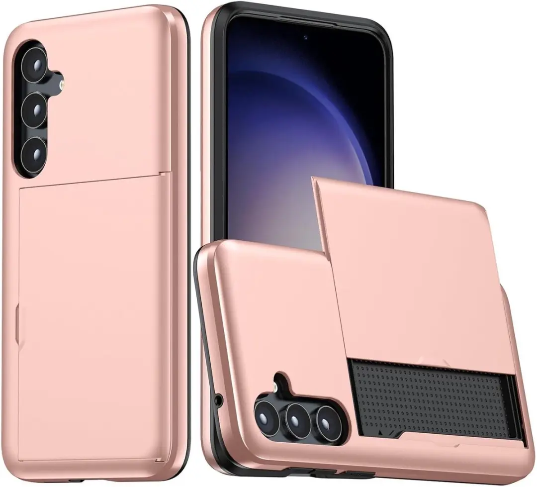 Selected Hoesje Samsung Galaxy A56 Kaarthouder Roze