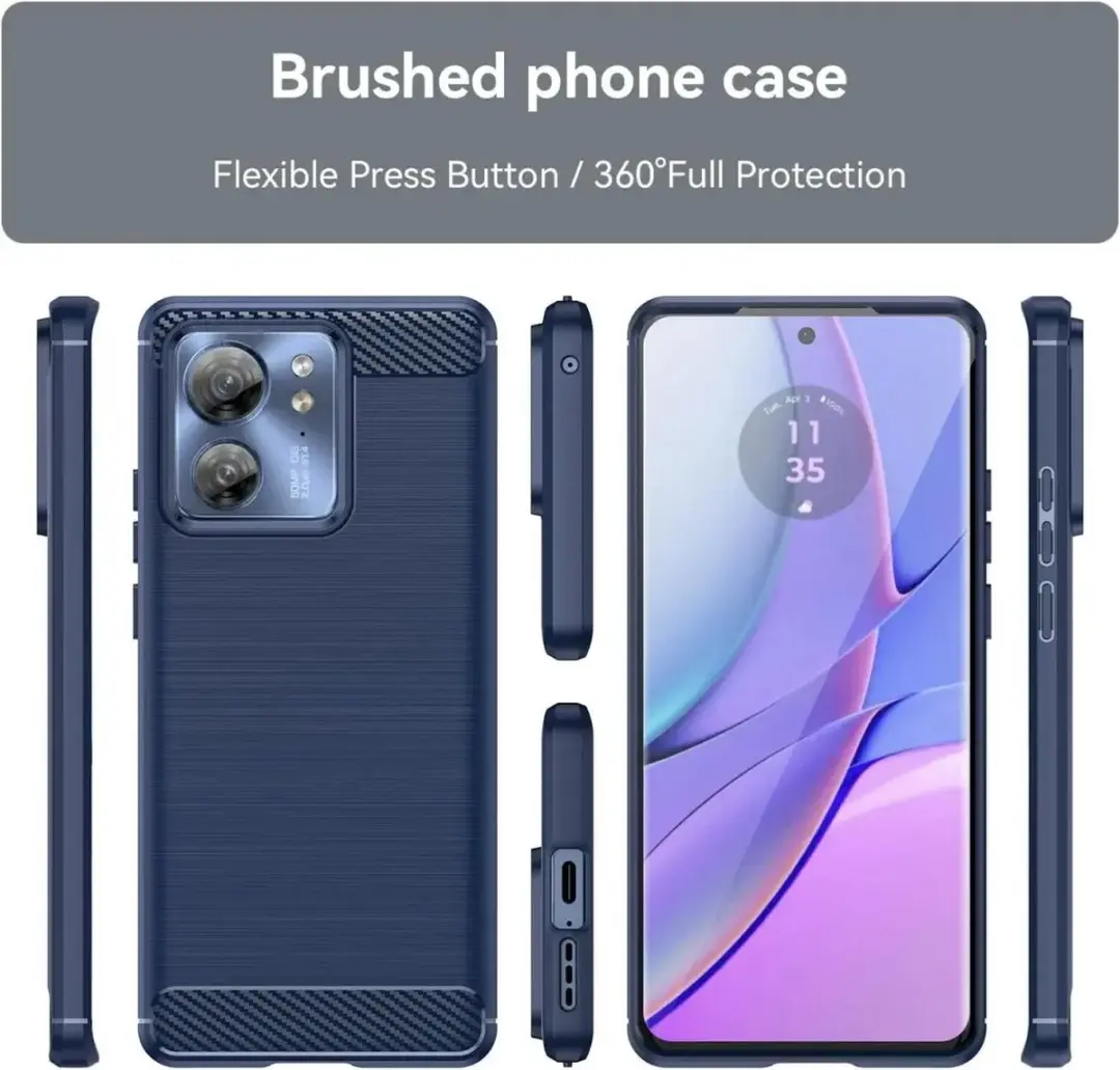 Selected by GSMpunt Motorola Edge 40 Hoesje Blauw - TPU - afbeelding 6 van 6