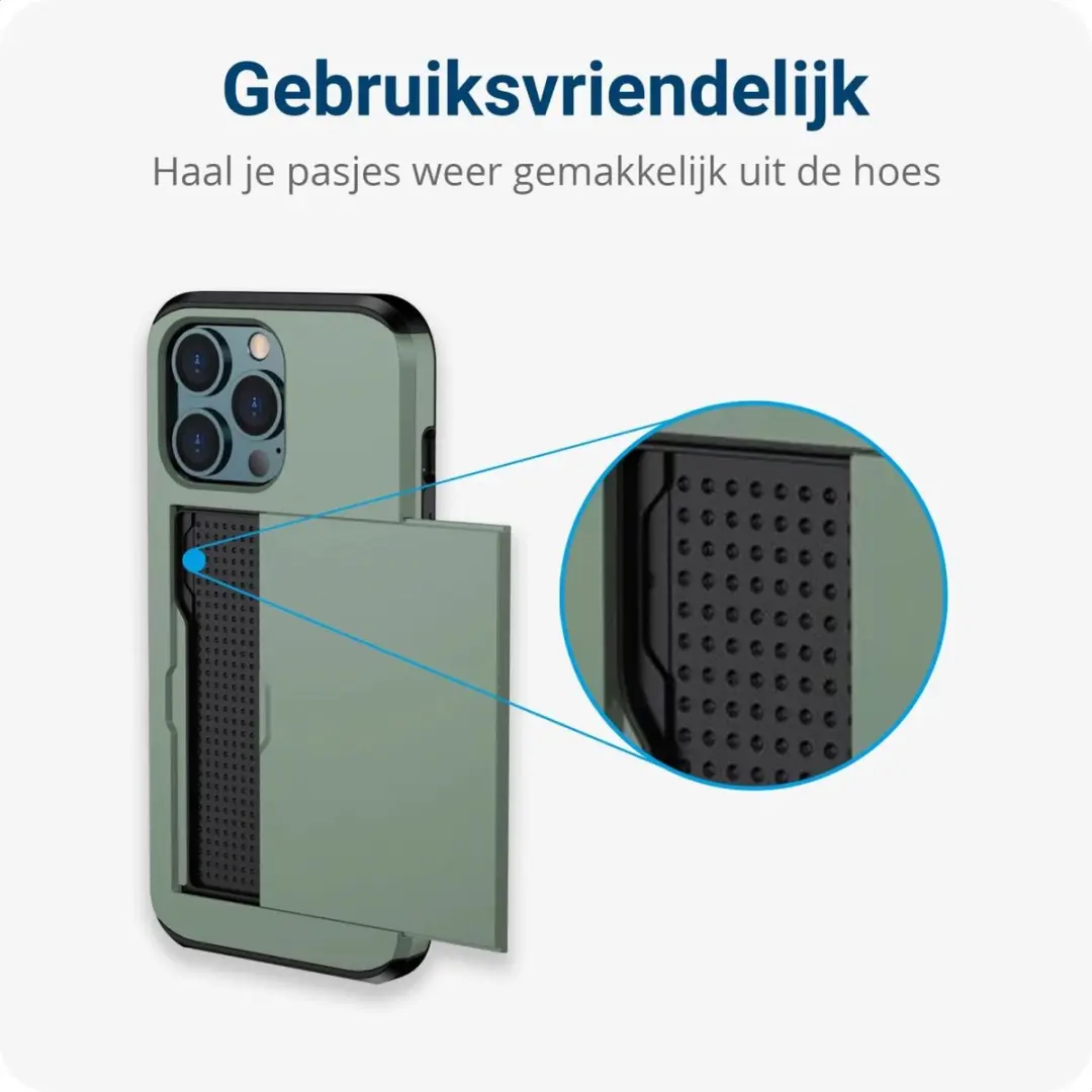 Selected Hoesje iPhone 14 Pro Max - Kaarthouder Groen - afbeelding 6 van 6