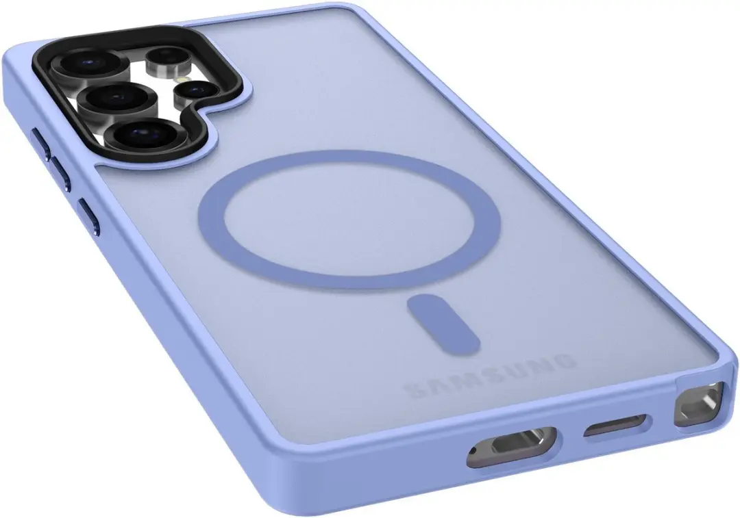 Selected Hoesje Samsung Galaxy S25 Ultra MagSafe Mat - Lichtblauw