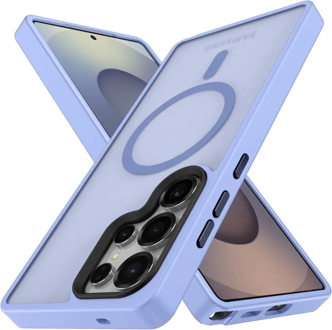Selected Hoesje Samsung Galaxy S25 Ultra MagSafe Mat - Lichtblauw