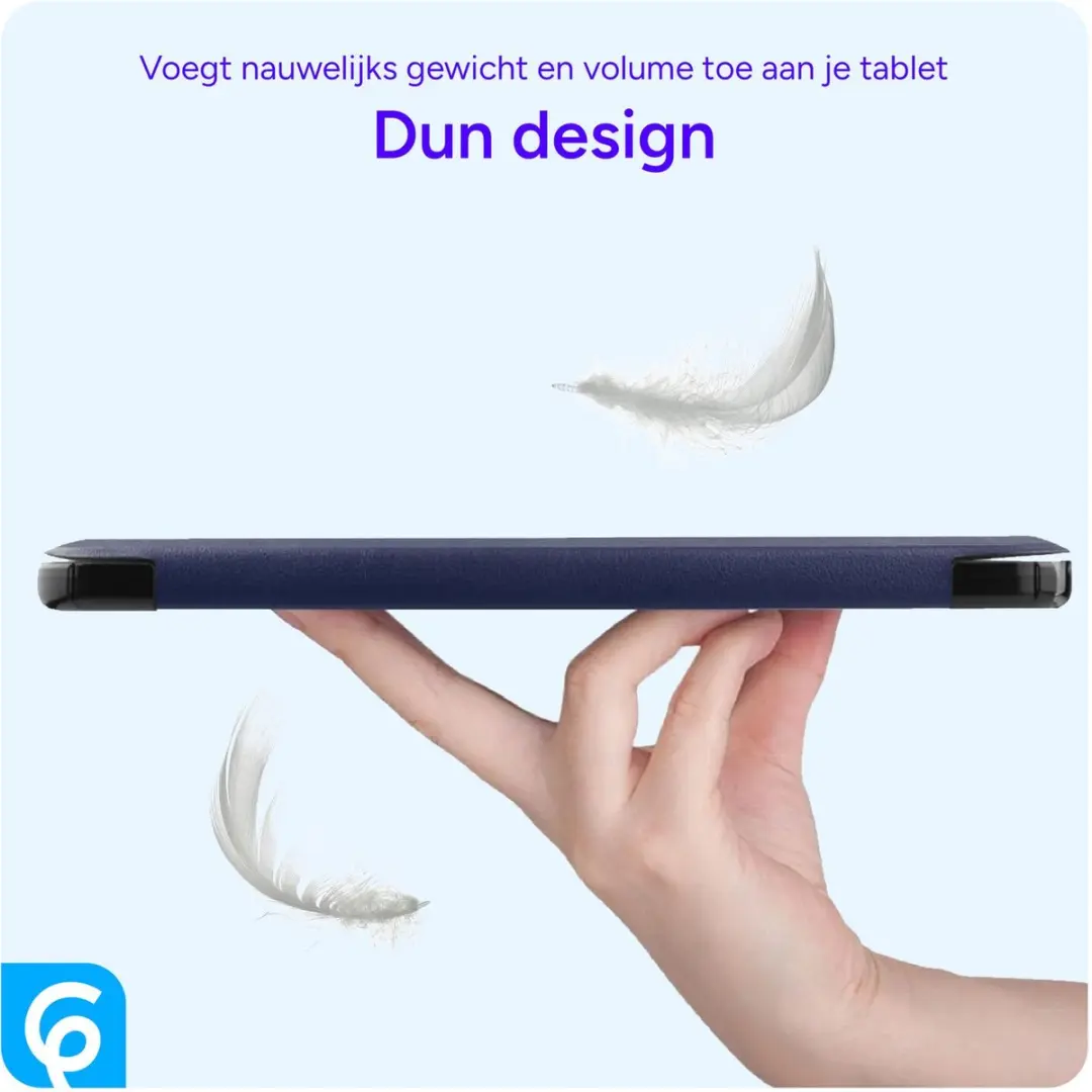Selected Lenovo Tab One Tablethoes - Tri-fold Kunstleder Blauw