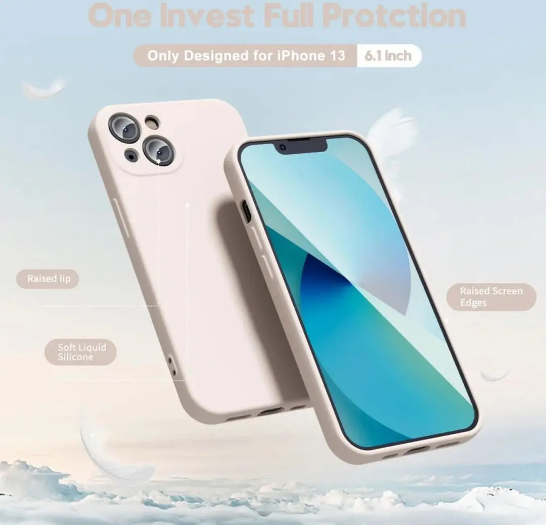 Selected by GSMpunt Apple iPhone 13 Hoesje - Dun TPU Beige