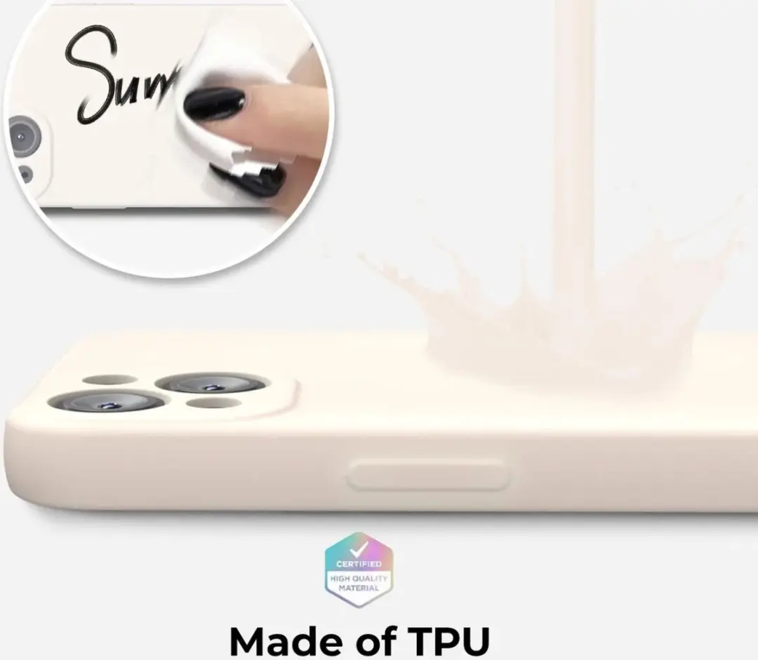 Selected by GSMpunt Apple iPhone 13 Hoesje - Dun TPU Beige