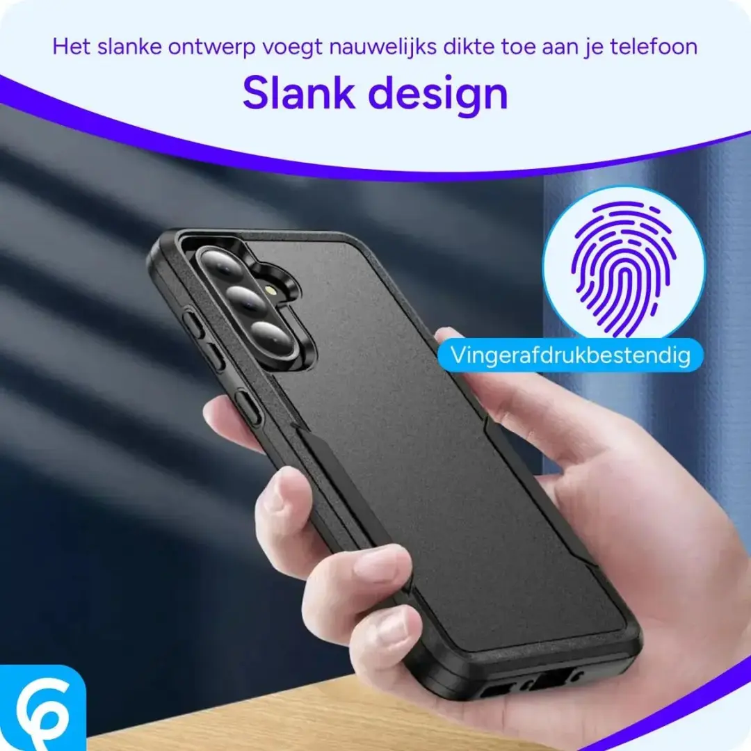 Selected Back Cover Samsung Galaxy A56 Rugged Hoesje - Zwart - afbeelding 6 van 6