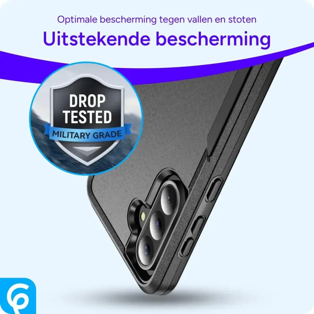 Selected Back Cover Samsung Galaxy A56 Rugged Hoesje - Zwart