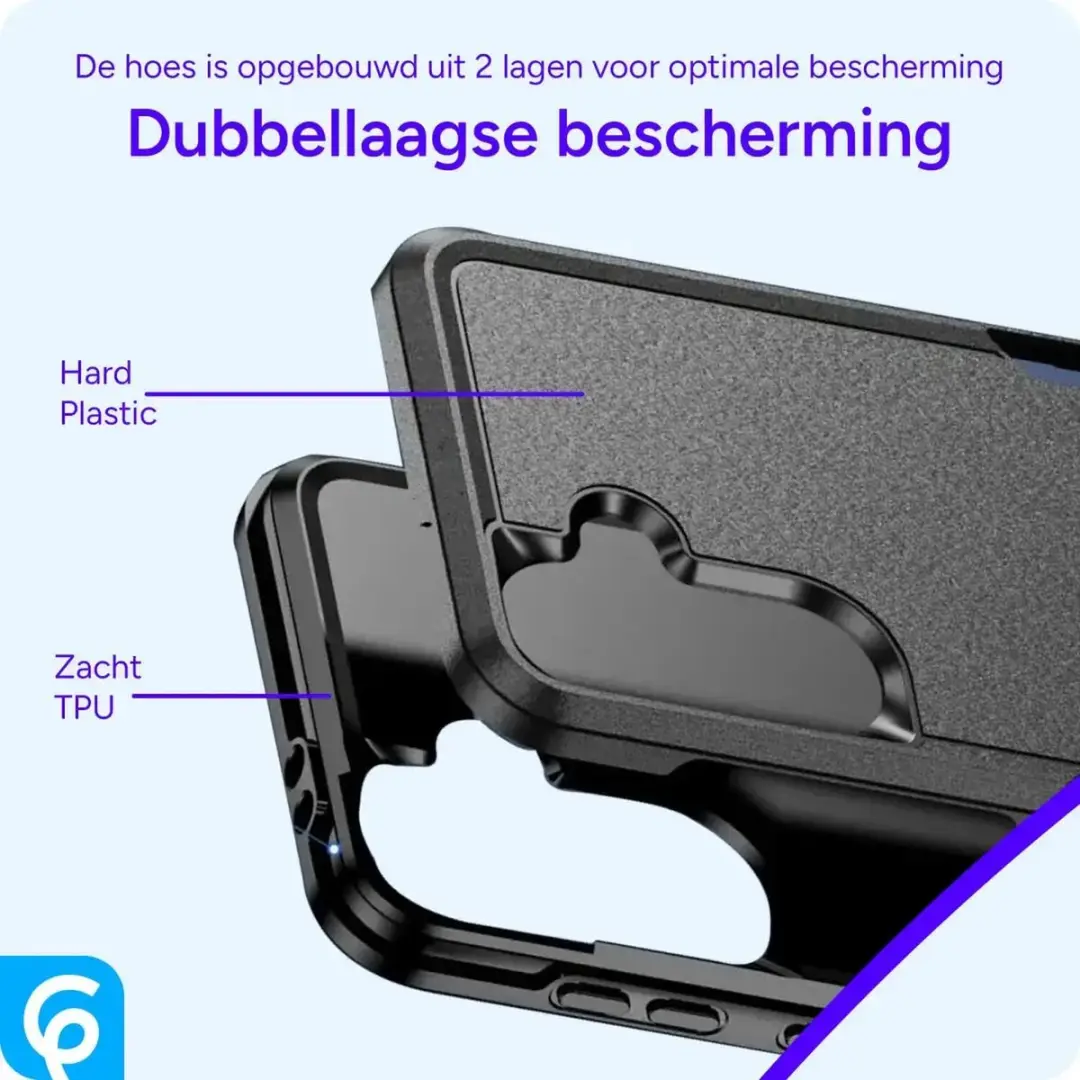 Selected Back Cover Samsung Galaxy A56 Rugged Hoesje - Zwart