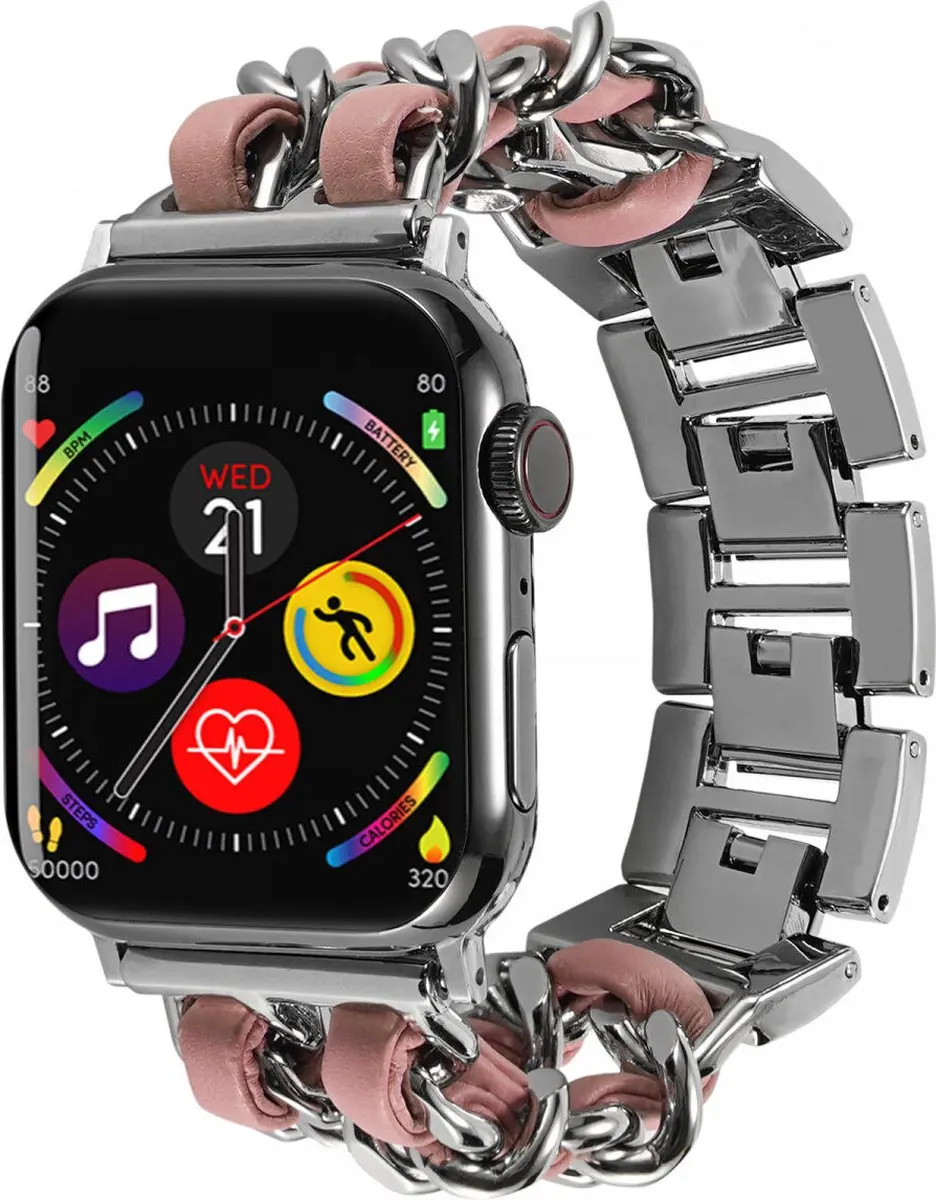 Selected Gevlochten RVS Bandje Apple Watch