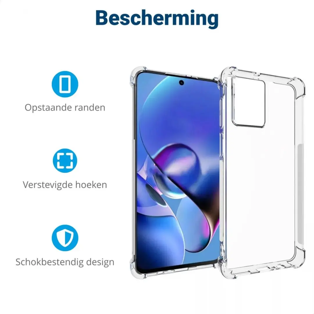 Selected Transparant TPU Hoesje Motorola Moto G54 - Schokbestendig