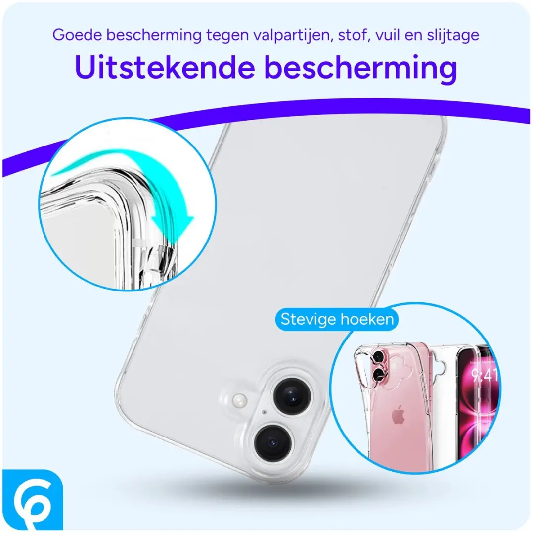 Selected Transparant TPU Hoesje iPhone 16 - afbeelding 6 van 6