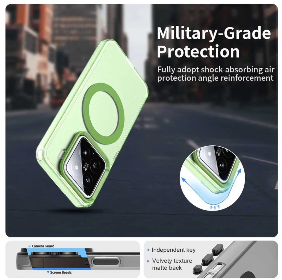 Selected MagSafe Backcover Xiaomi 15 - Groen & Transparant - afbeelding 6 van 6