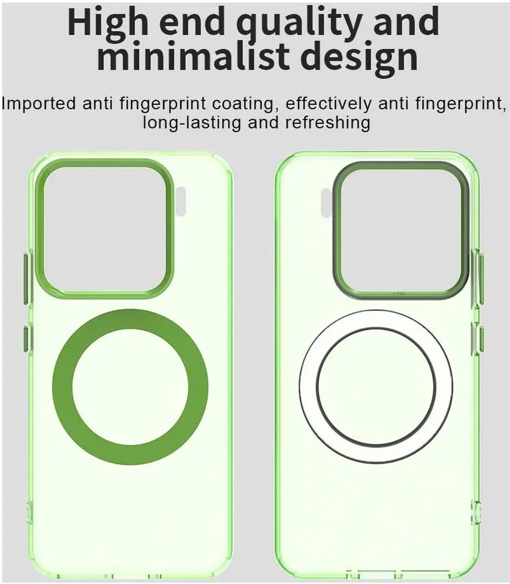 Selected MagSafe Backcover Xiaomi 15 - Groen & Transparant