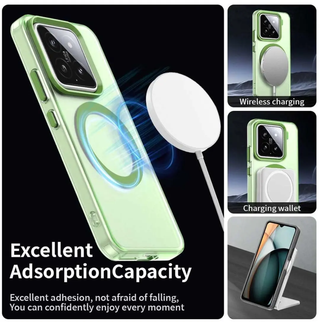 Selected MagSafe Backcover Xiaomi 15 - Groen & Transparant