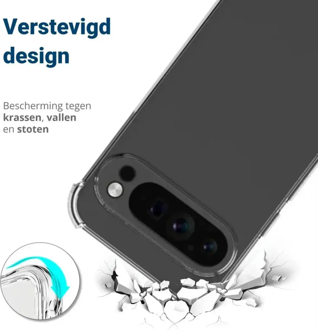 Selected Transparant Hoesje Google Pixel 9 Pro XL - Schokbestendig - afbeelding 6 van 6