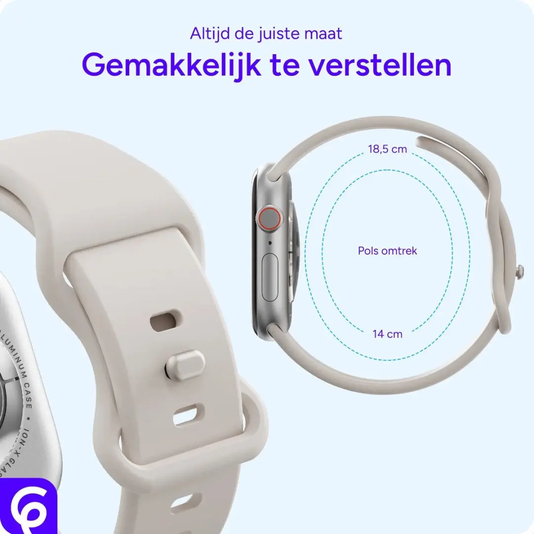 Selected SBG Siliconen Bandje Apple Watch - 3 Stuks - Zwart