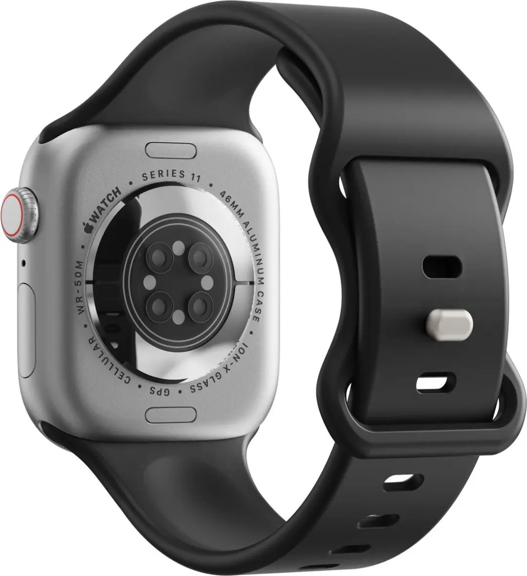 Selected SBG Siliconen Bandje Apple Watch - 3 Stuks - Zwart - afbeelding 6 van 6