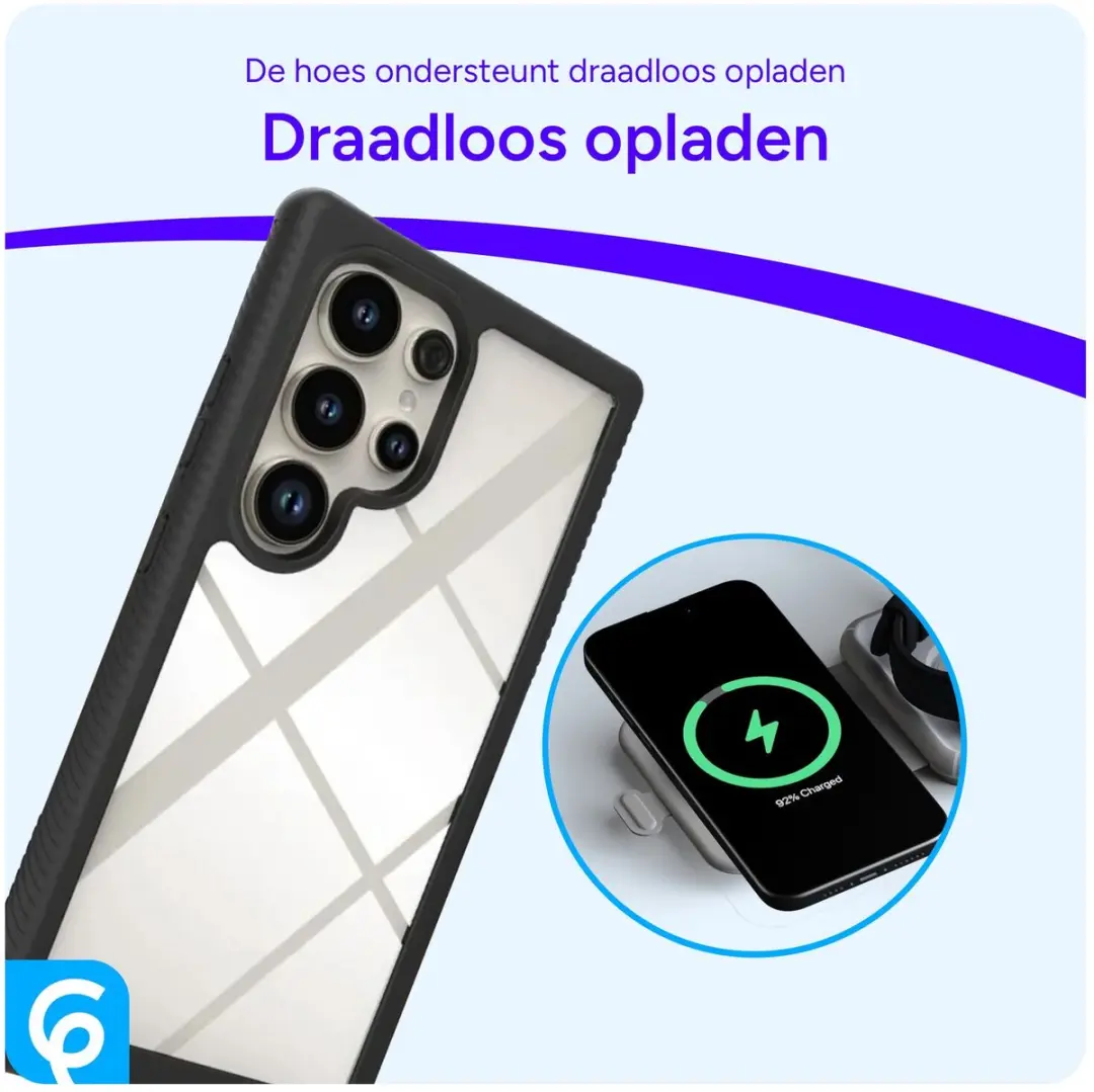 Selected by GSMpunt Hoesje Samsung Galaxy S24 Ultra - Schokbestendig Zwart