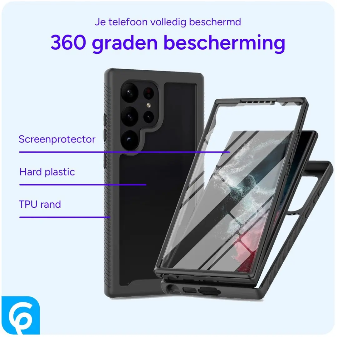 Selected by GSMpunt Hoesje Samsung Galaxy S24 Ultra - Schokbestendig Zwart