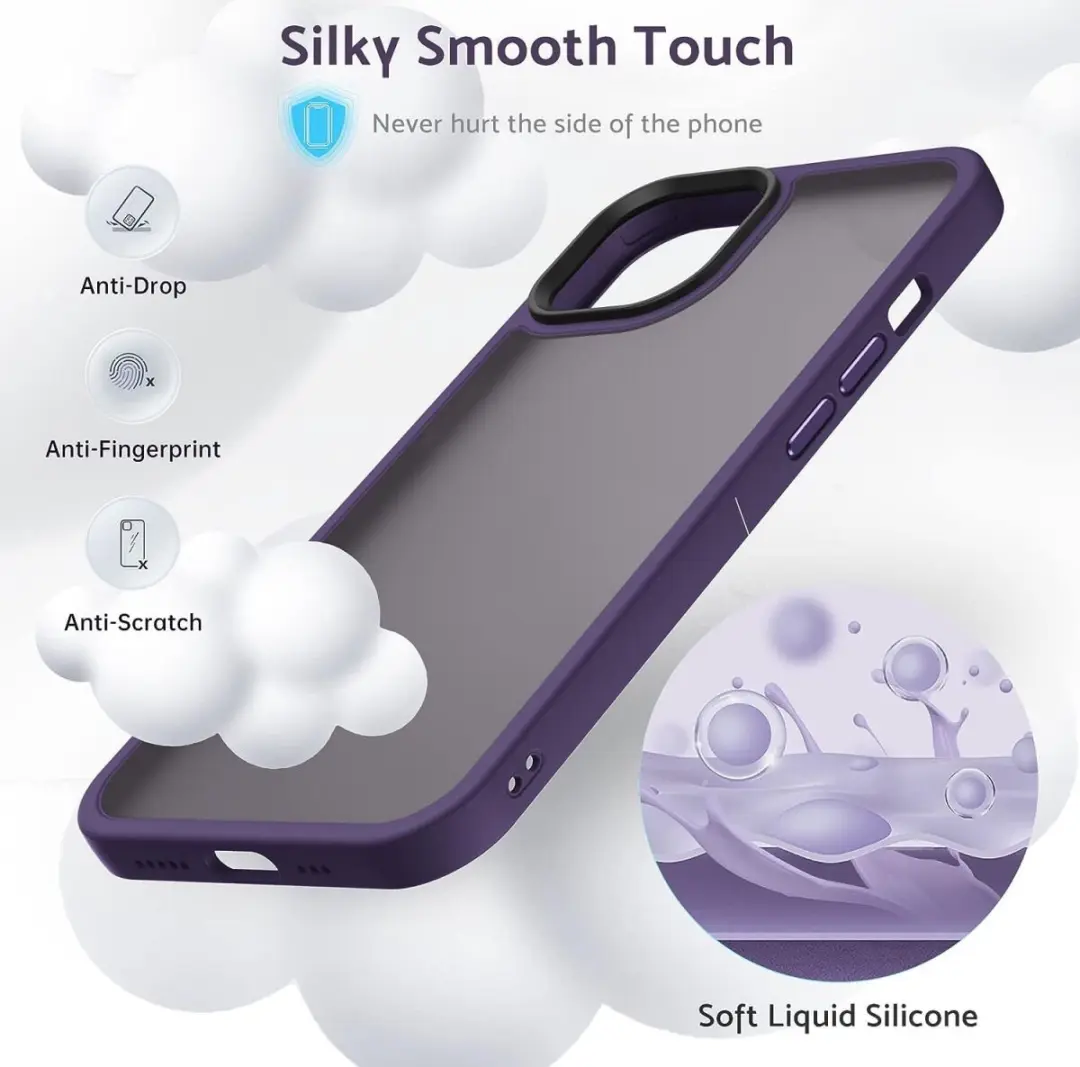 Selected Hoesje iPhone 14 Pro Max Paars - Matte Back Cover