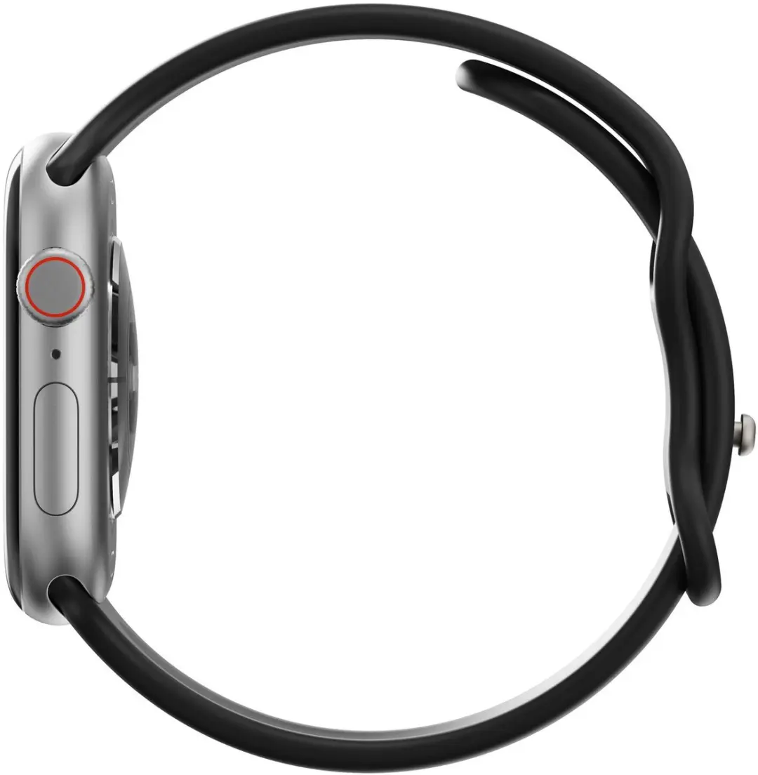 Selected SBG Siliconen Bandje Apple Watch 7 45mm - Zwart