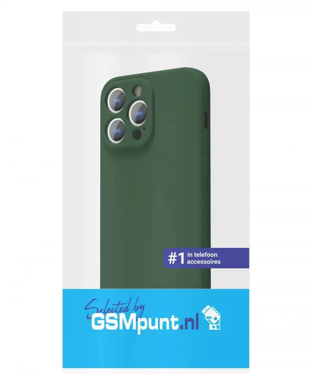 Selected Hoesje iPhone 14 Pro Max Donkergroen - Dun TPU