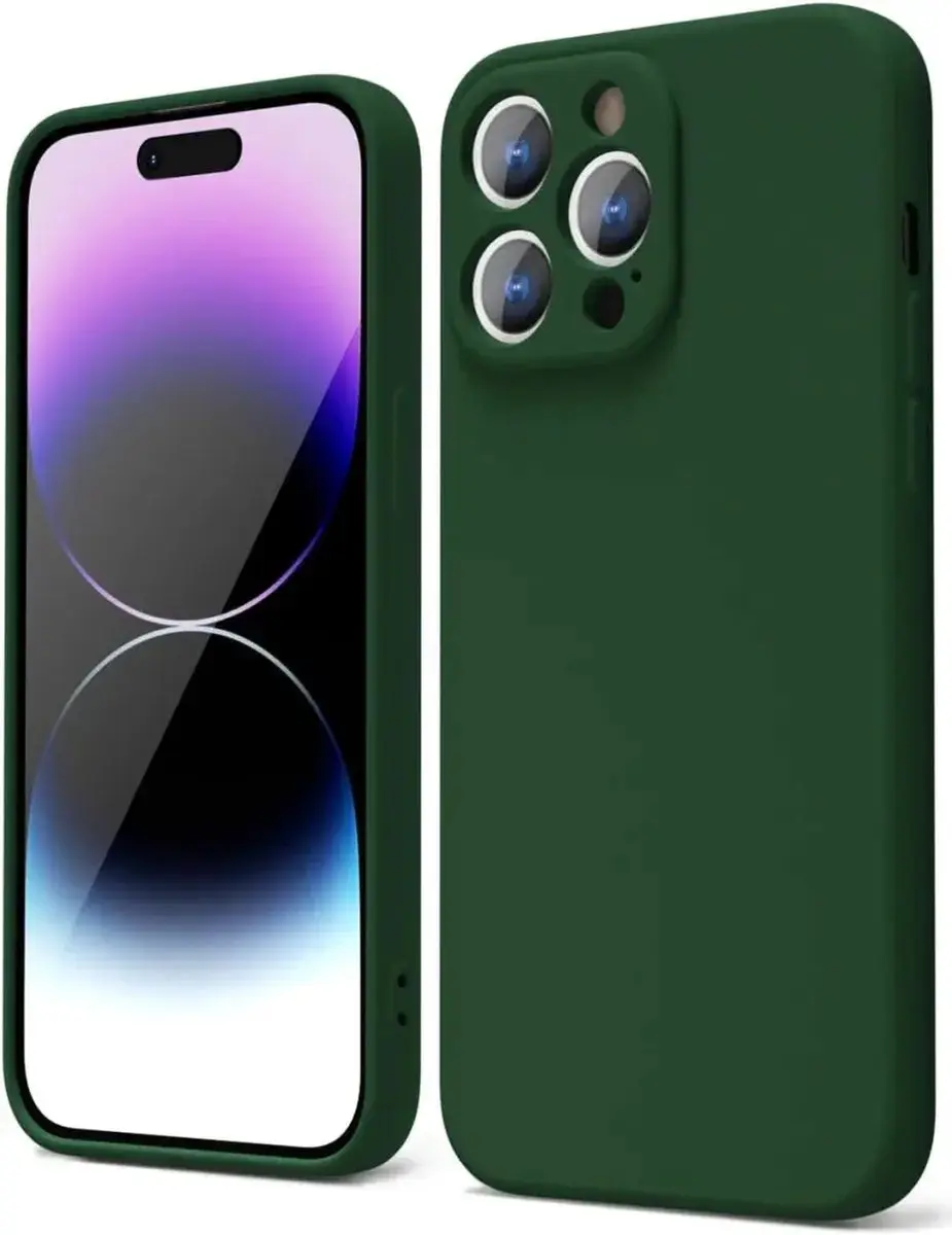 Selected Hoesje iPhone 14 Pro Max Donkergroen