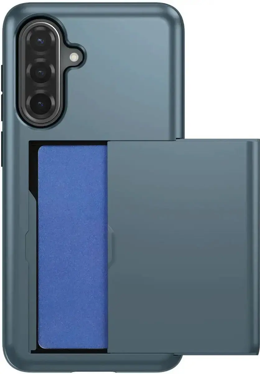 Selected Hoesje Samsung Galaxy A56 - Kaarthouder Blauw