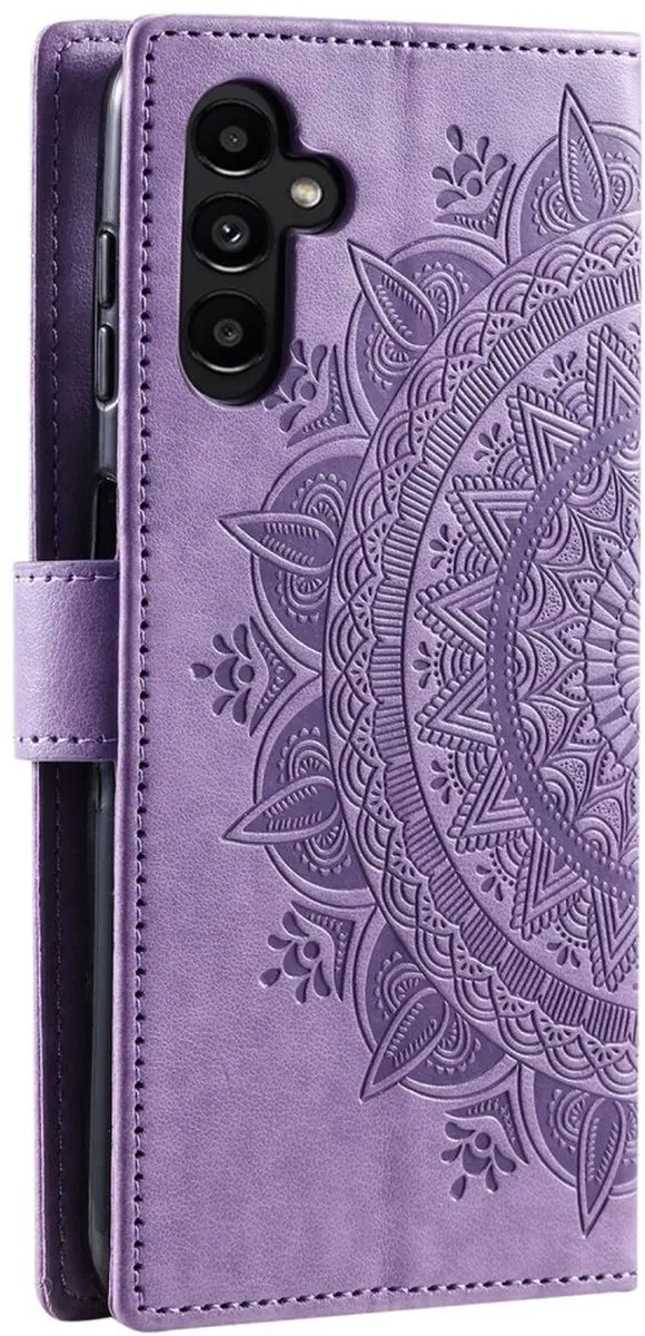 Selected Mandala Book Case Samsung Galaxy A36 - Hoesje Paars