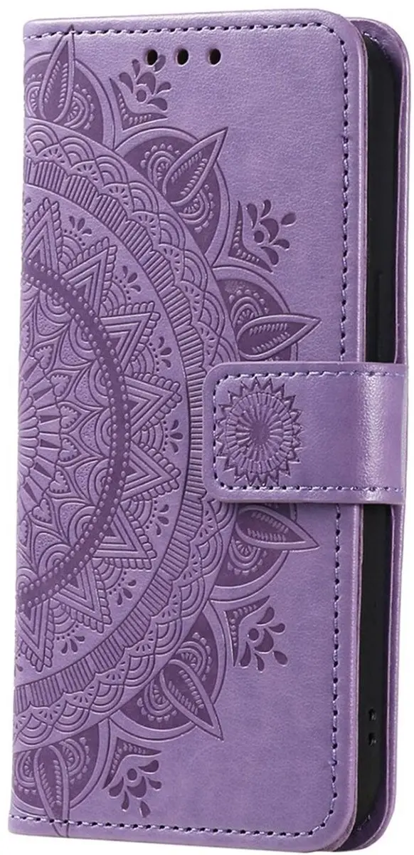Selected Mandala Book Case Samsung Galaxy A36 - Hoesje Paars
