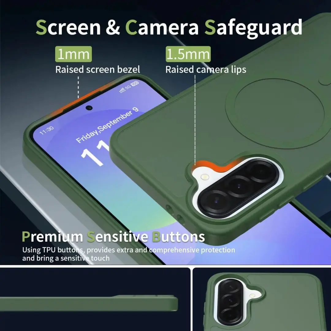Selected Hoesje Samsung Galaxy A37 MagSafe Groen
