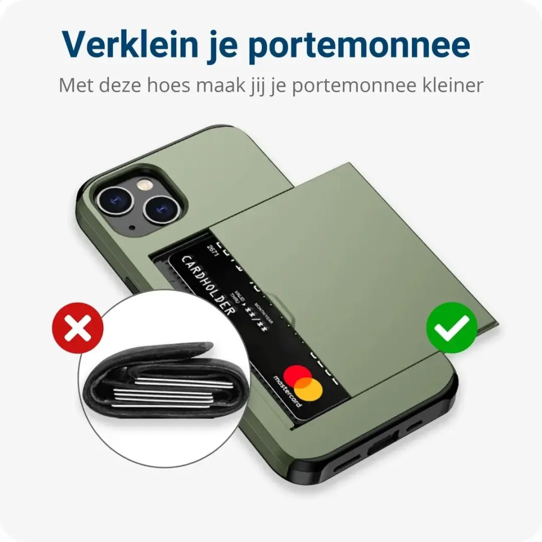 Selected Hoesje Samsung Galaxy S23 Plus - Kaarthouder Groen
