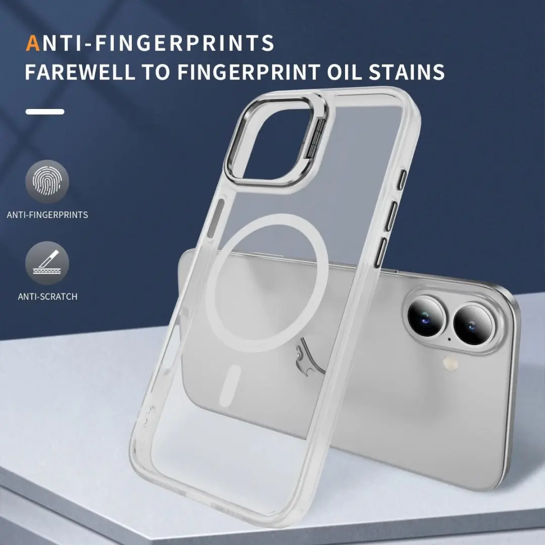 Selected by GSMpunt.nl iPhone 16 Hoesje - MagSafe & Qi2 Transparant - afbeelding 6 van 6