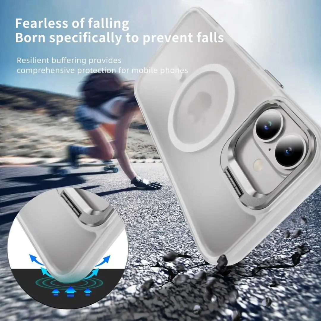 Selected by GSMpunt.nl iPhone 16 Hoesje - MagSafe & Qi2 Transparant