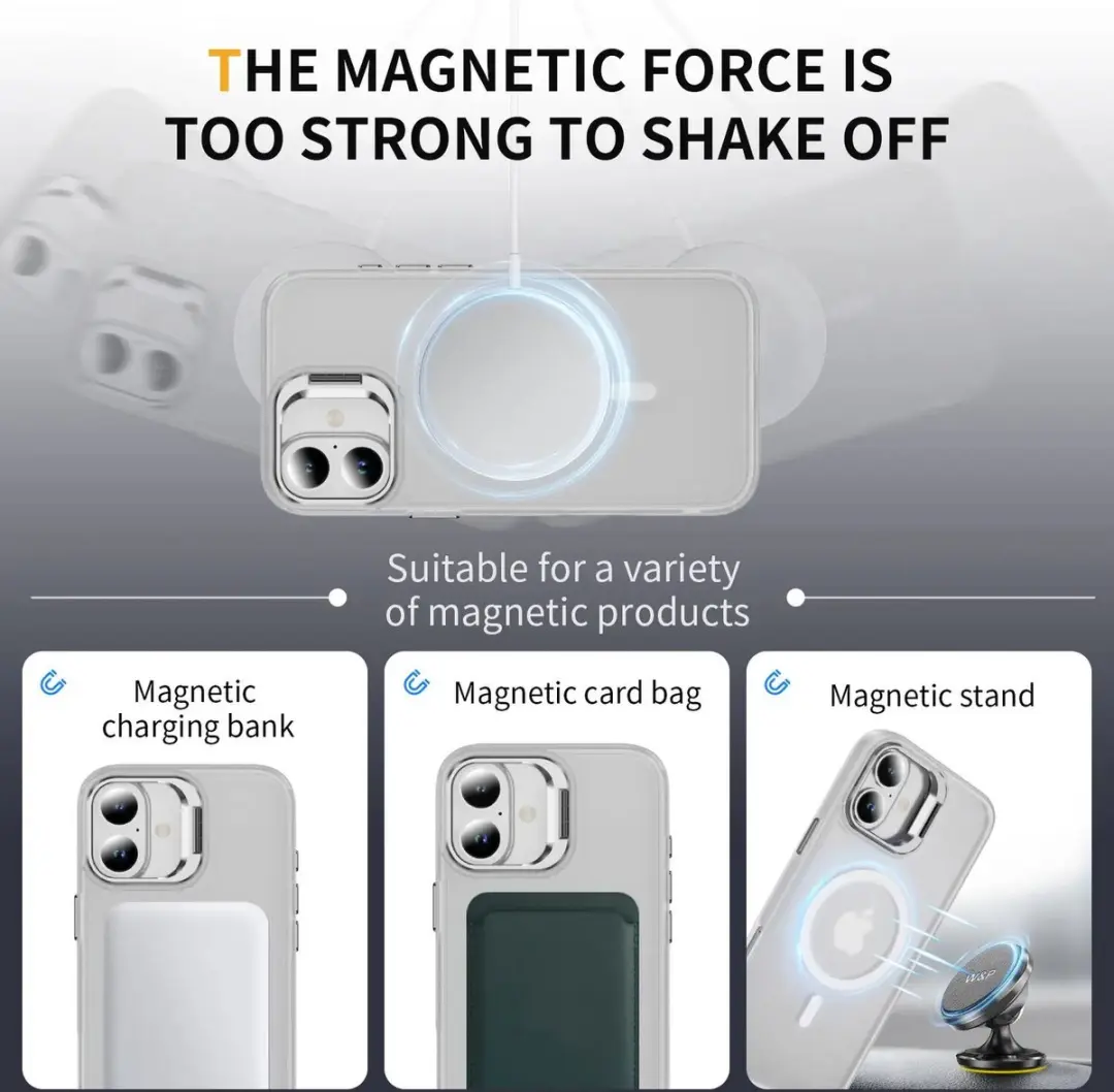 Selected by GSMpunt.nl iPhone 16 Hoesje - MagSafe & Qi2 Transparant