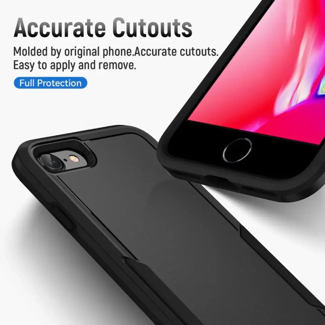 Selected Back Cover iPhone 16e/17e Rugged Hoesje - Zwart
