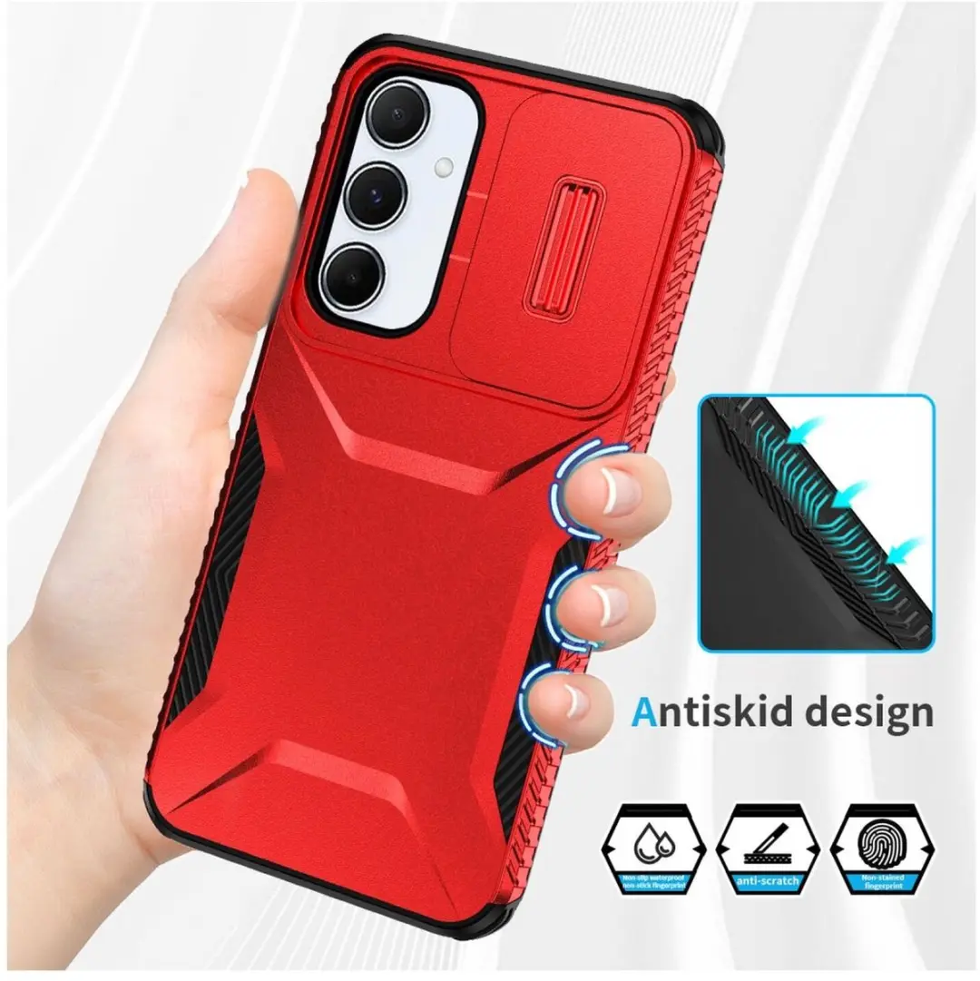 Selected Hoesje Samsung Galaxy A55 Back Cover - Rood