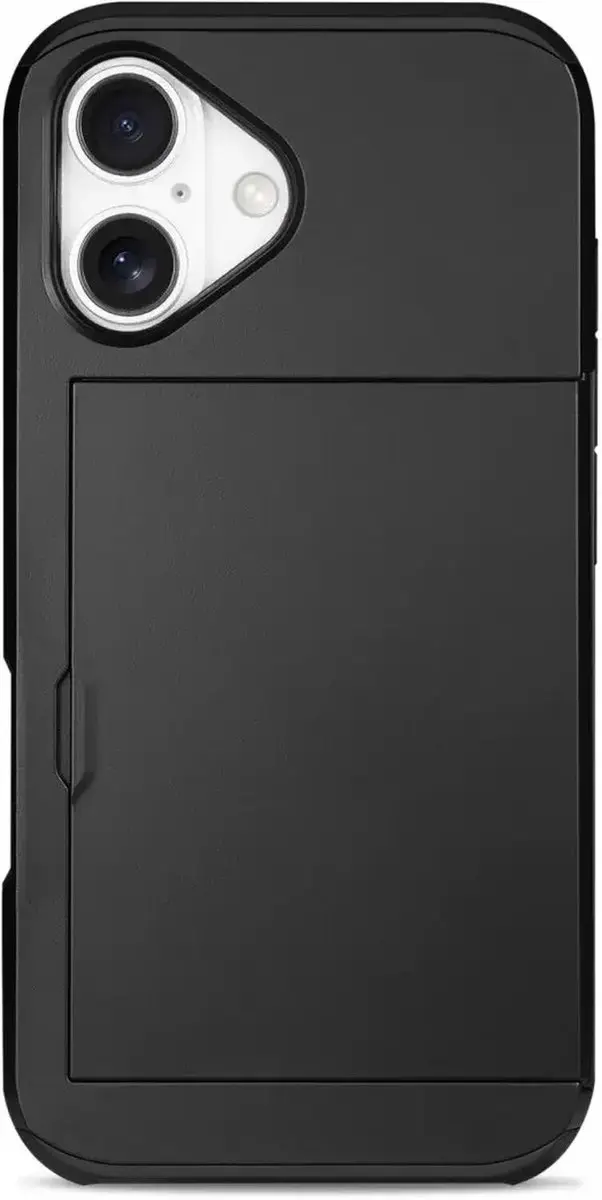 Selected Hoesje iPhone 16 Plus Kaarthouder - 2 Pasjes Zwart