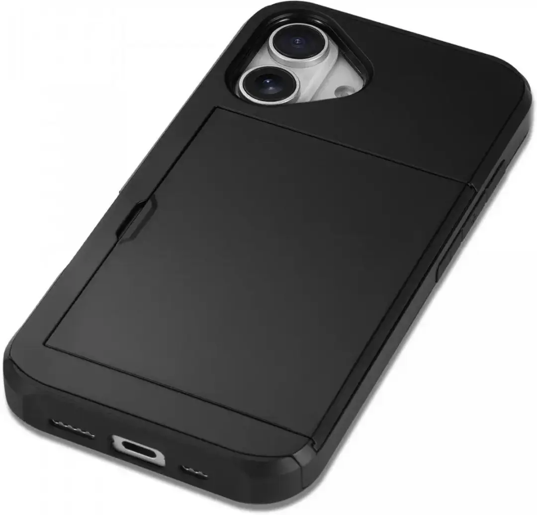 Selected Hoesje iPhone 16 Plus Kaarthouder - 2 Pasjes Zwart - afbeelding 6 van 6