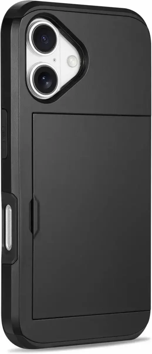 Selected Hoesje iPhone 16 Plus Kaarthouder - 2 Pasjes Zwart