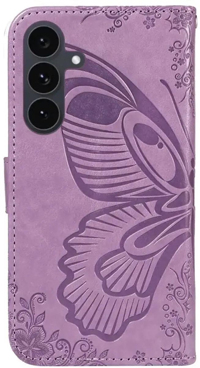 Selected Hoesje Samsung Galaxy S25 FE Wallet Book - Paars