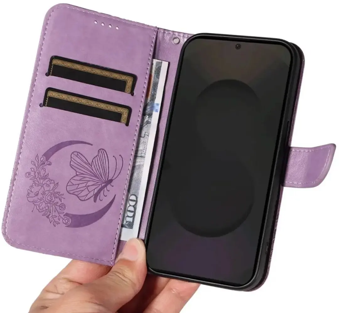 Selected Hoesje Samsung Galaxy S25 FE Wallet Book - Paars - afbeelding 6 van 6