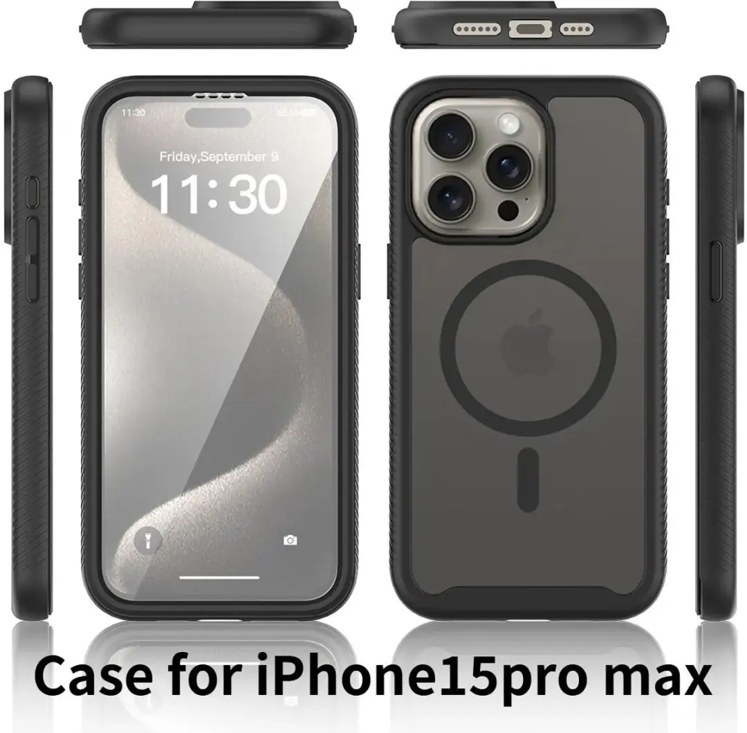 Selected by GSMpunt.nl iPhone 15 Pro Max Hoesje - Matte Zwart