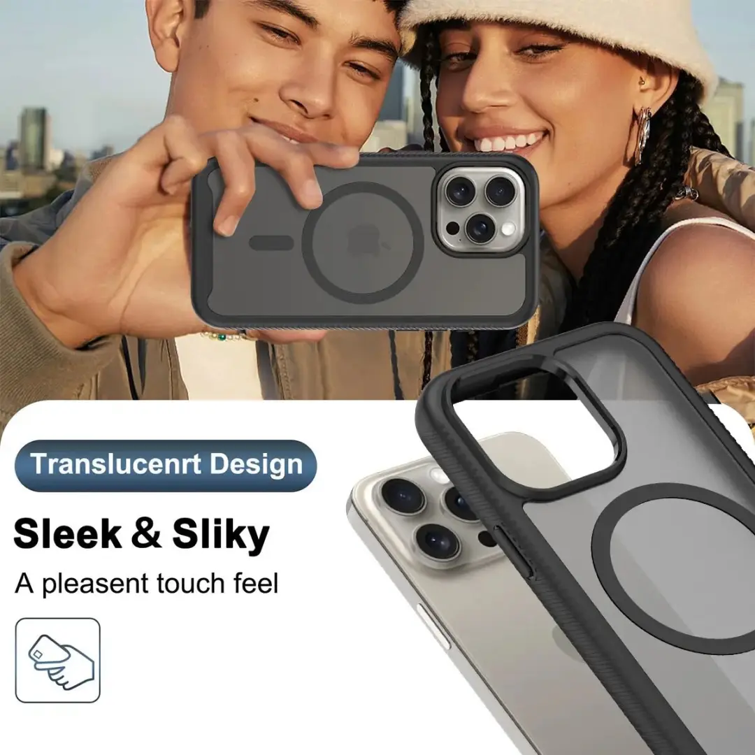 Selected by GSMpunt.nl iPhone 15 Pro Max Hoesje - Matte Zwart