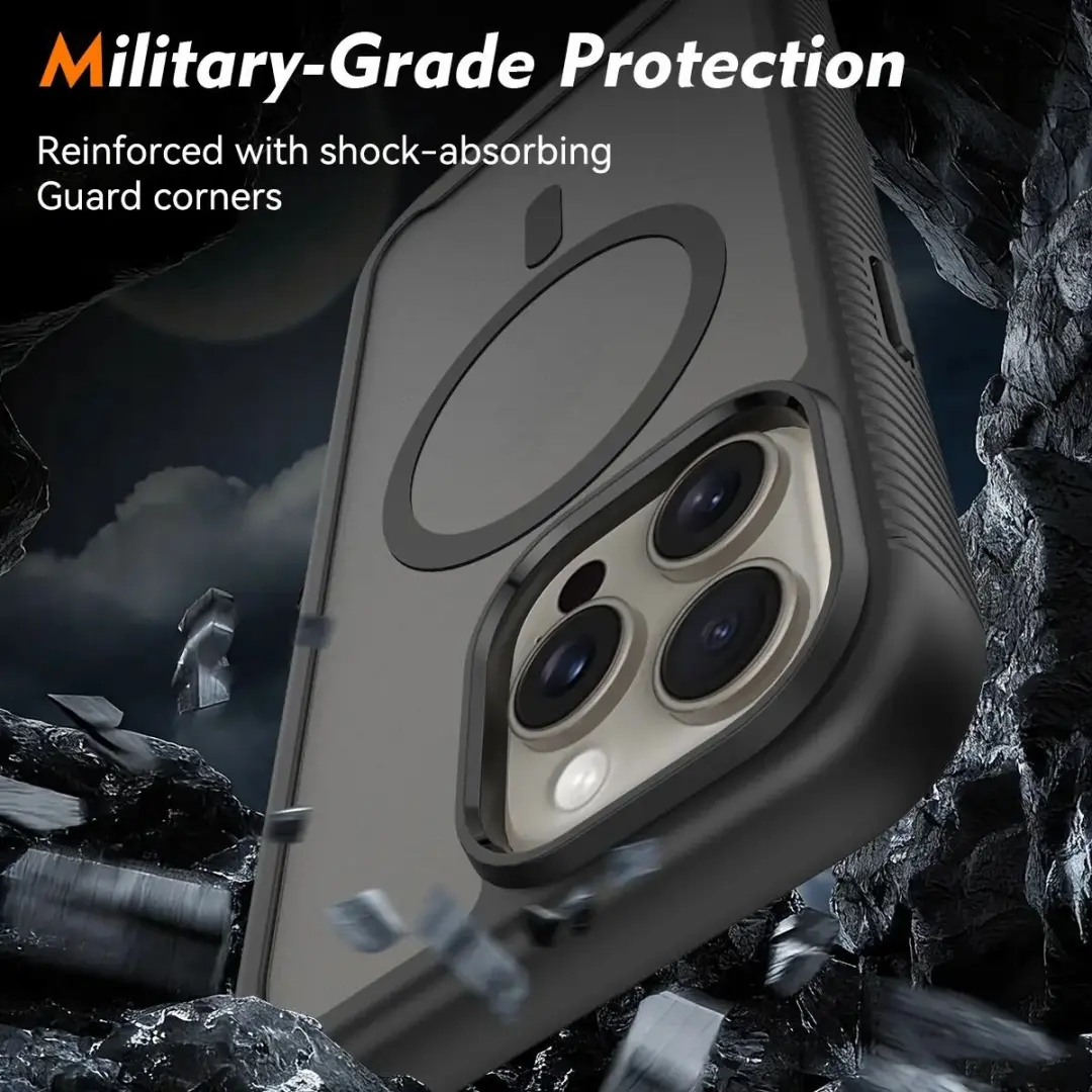 Selected by GSMpunt.nl iPhone 15 Pro Max Hoesje - Matte Zwart